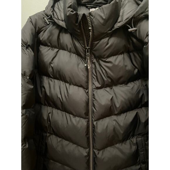 32 Degrees women’s black puffer hooded jacket size large - Picture 8 of 8